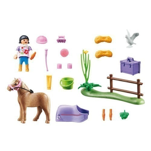 Playmobil 70514 Ponei Islandes Colecionavel Country 26 Pcs
