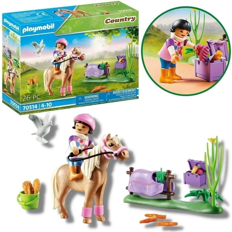 Playmobil 70514 Ponei Islandes Colecionavel Country 26 Pcs