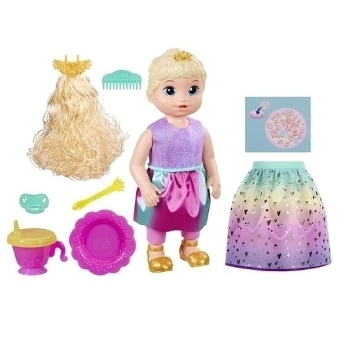 Boneca Baby Alive Princesa Ellie Grows Up Loira Cresce Fala