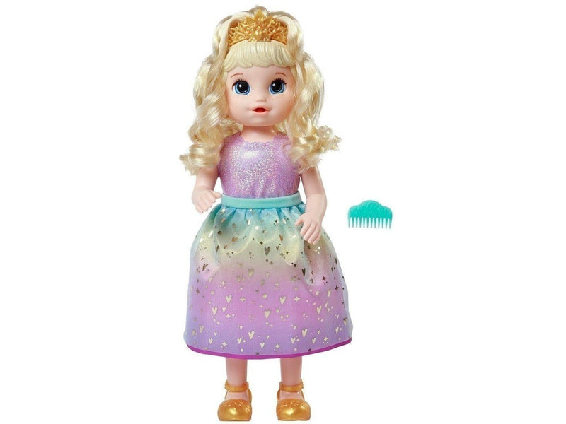 Boneca Baby Alive Princesa Ellie Grows Up Loira Cresce Fala