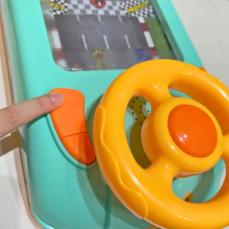 Corrida Divertida – Brinquedo de Corrida com Volante, Eletrônico com Carregador USB - PROMOÇÃO RELÂMPAGO!