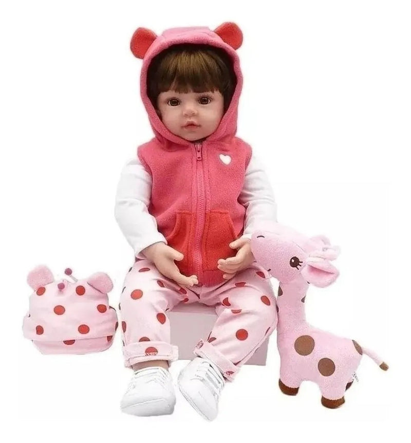 Bebê Reborn Laura Baby Michelle 100% silicone original com acessórios