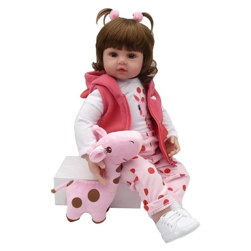 Bebê Reborn Laura Baby Michelle 100% silicone original com acessórios