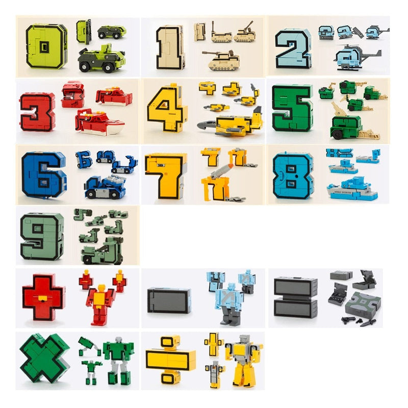 Kit 10 Números Transformers - PROMOÇÃO RELÂMPAGO