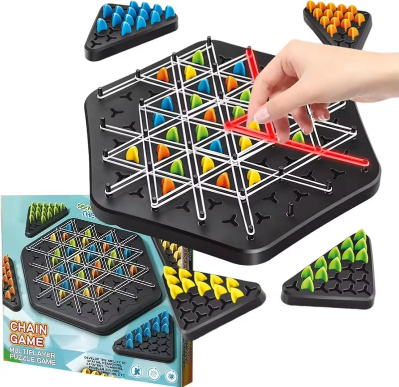 Jogo de Tabuleiro triângular em cadeia - PROMOÇÃO RELÂMPAGO!