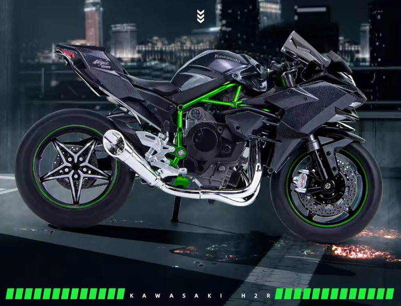 Motocicleta realista Ninja H2R - Promoção Relâmpago!