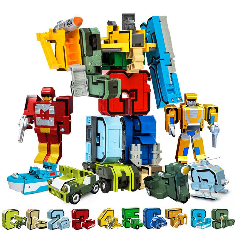 Kit 10 Números Transformers - PROMOÇÃO RELÂMPAGO