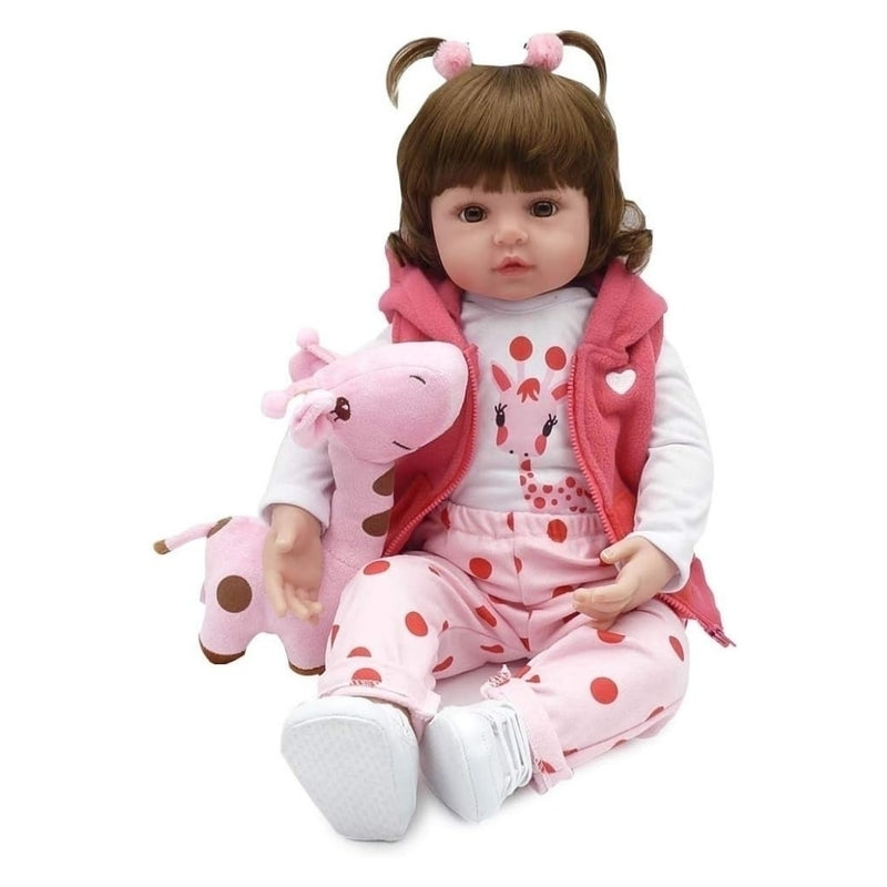 Bebê Reborn Laura Baby Michelle 100% silicone original com acessórios