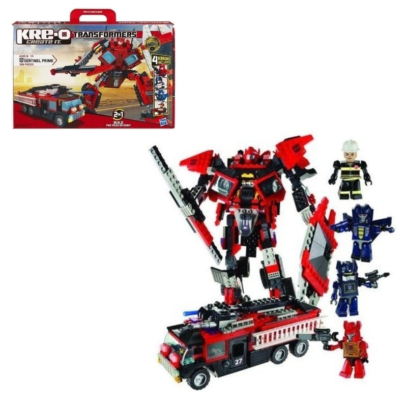 Blocos de Montar Compatível com Lego KRE-O Transformers - Sentinel Prime (30687) Building Toy