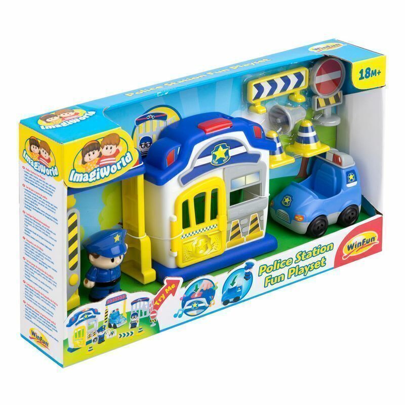 Cenário Policia Divertida Imagiworld Com Som e Luz da Winfun