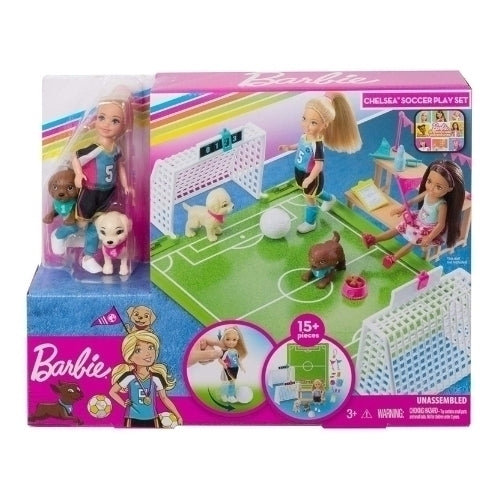 Boneca Barbie Mattel Dreamhouse Futebol com Cachorrinhos